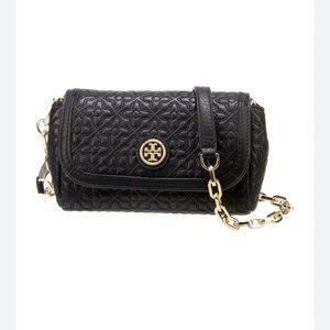 Tory Burch Small Black Quilted Bag